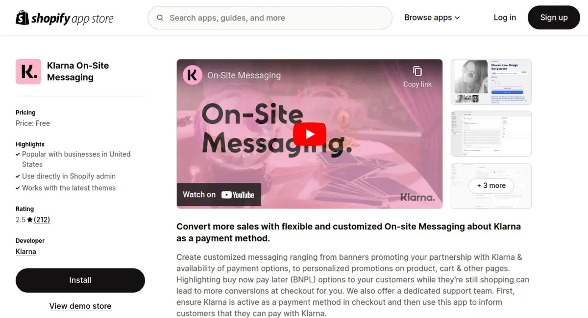 Klarna On‑Site Messaging cover