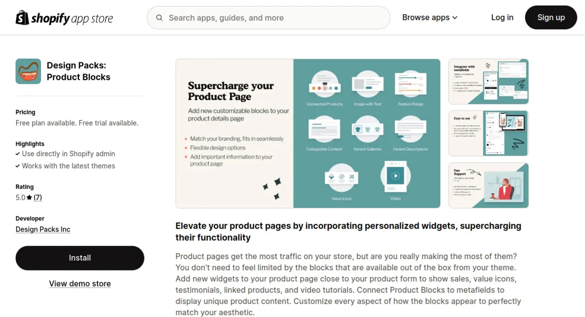 Design Packs: Product Blocks cover