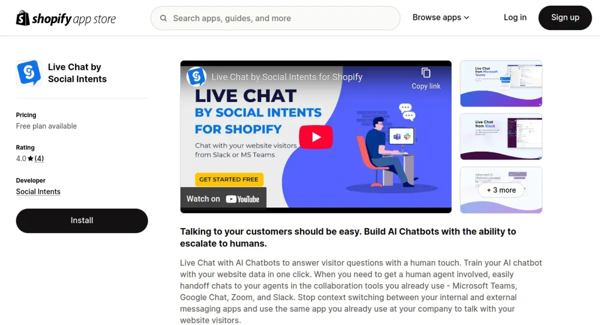 Live Chat by Social Intents cover