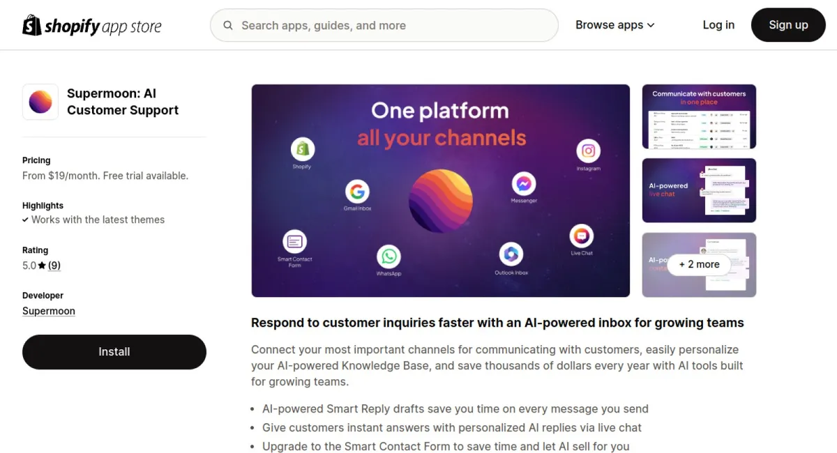 Supermoon: AI Customer Support cover