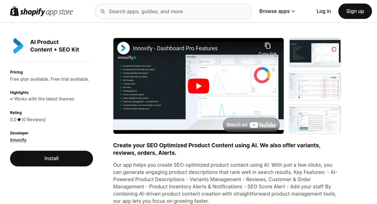 Innovify ‑ Dashboard Pro cover