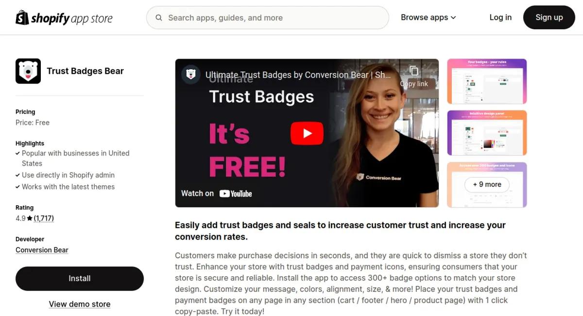 Trust Badges Bear cover