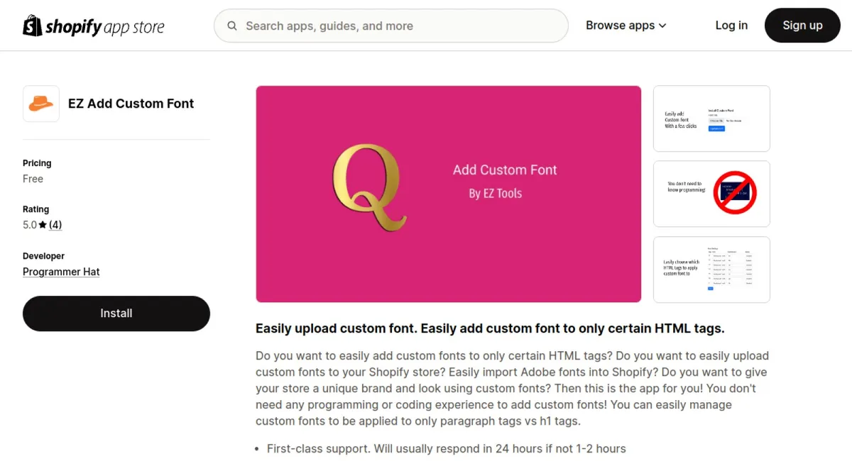 EZ Add Custom Font cover