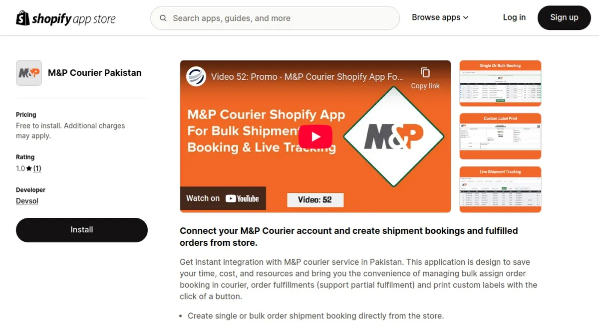 M&amp;P Courier Pakistan cover