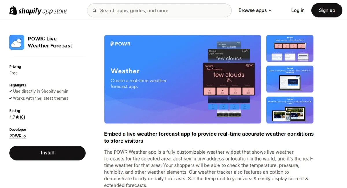 POWR: Live Weather Forecast cover