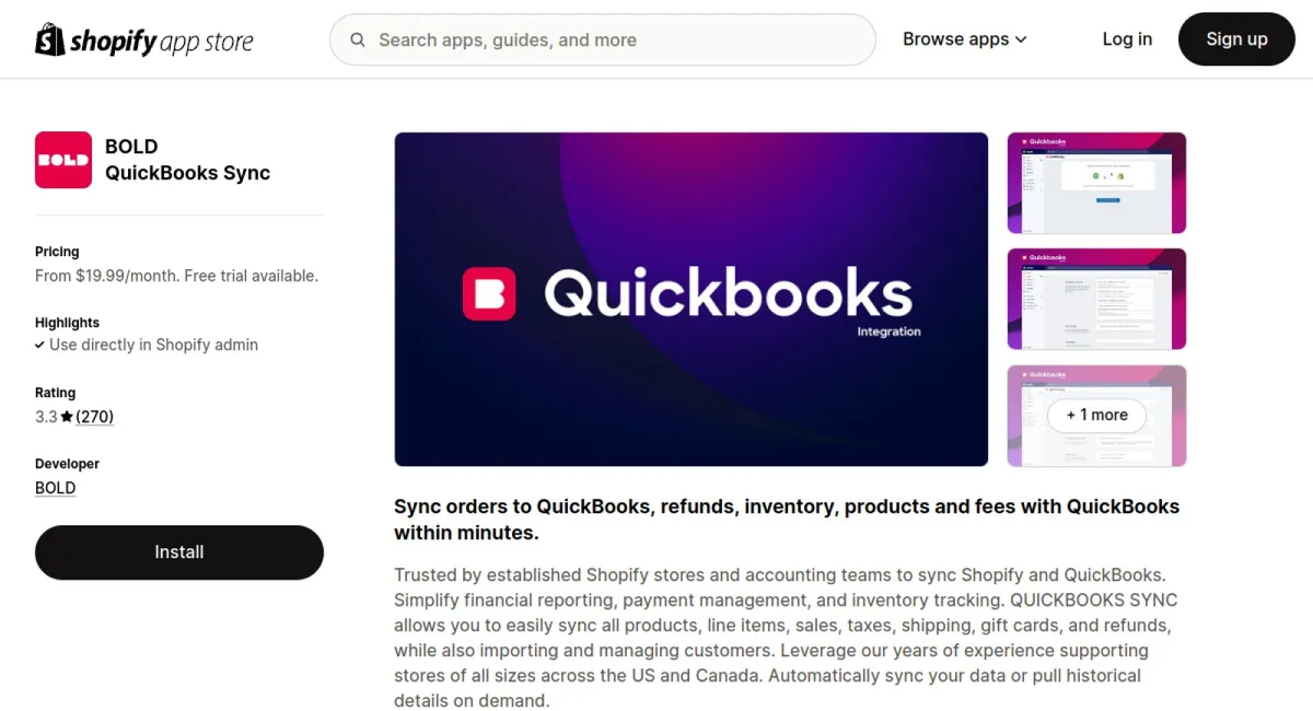 QUICKBOOKS SYNC by BOLD cover