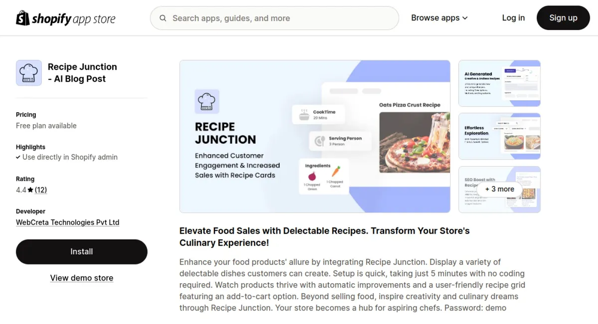 Recipe Junction ‑ AI Blog Post cover