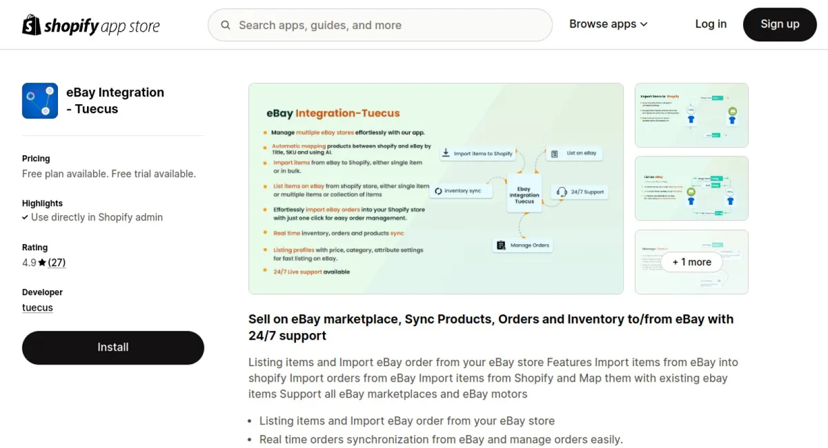 eBay Integration ‑ Tuecus cover