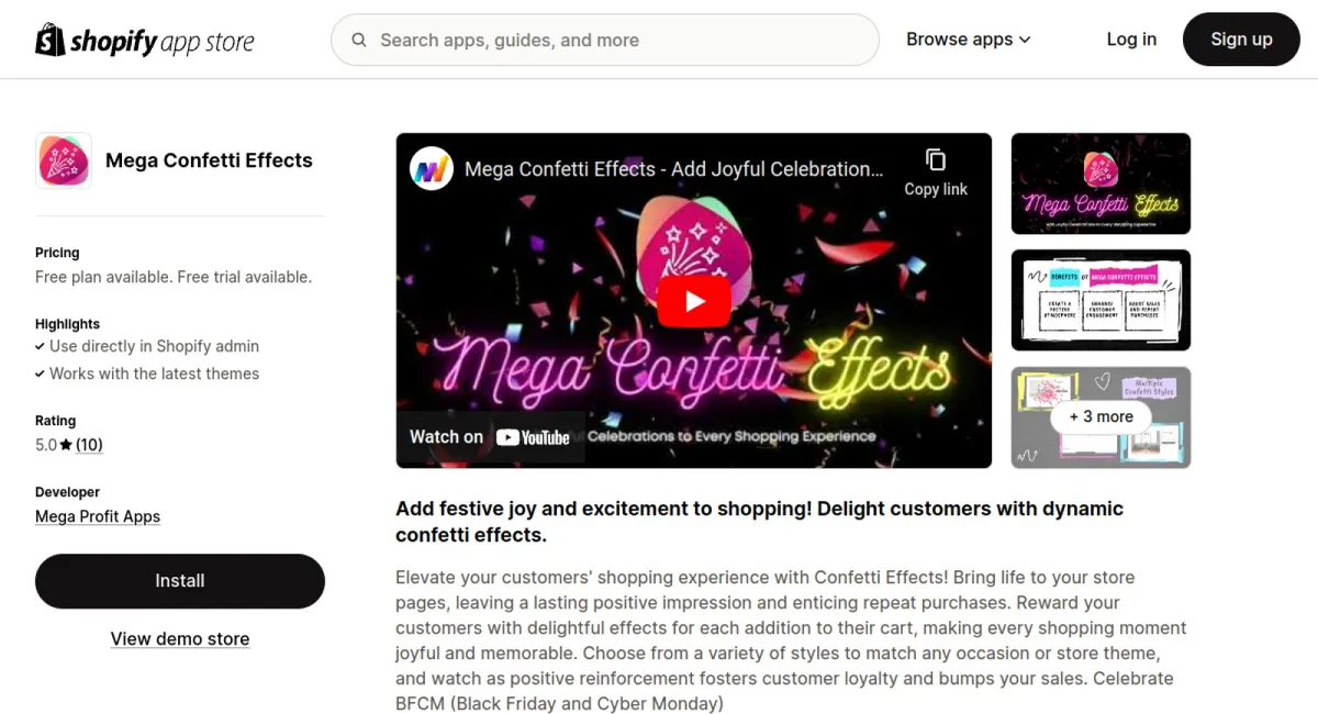 Mega Confetti Effects cover