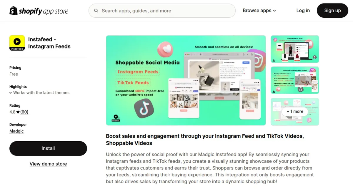 Instafeed ‑ Instagram Feeds cover