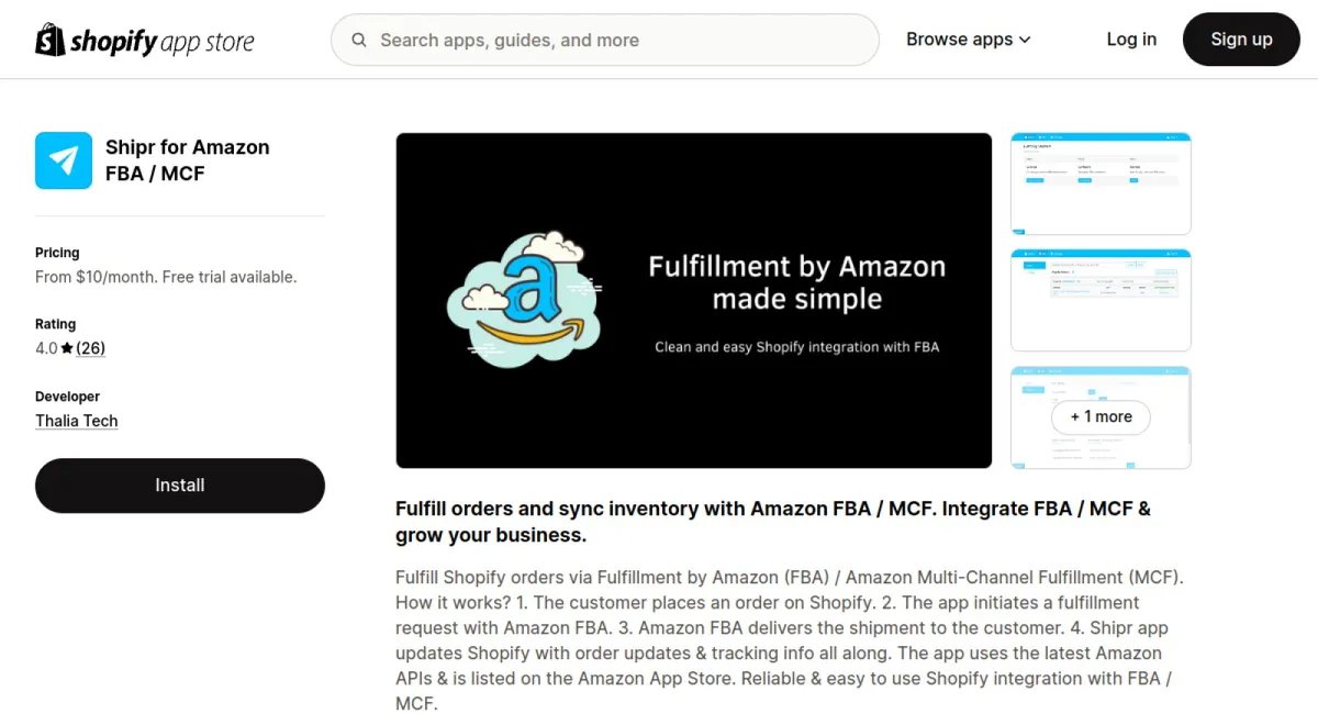 Shipr for Amazon FBA / MCF cover