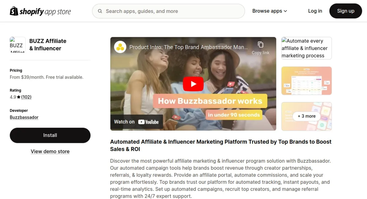 BUZZ: Influencer &amp; Affiliate cover