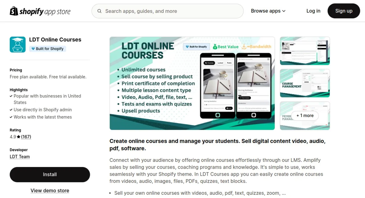 LDT Online Courses cover