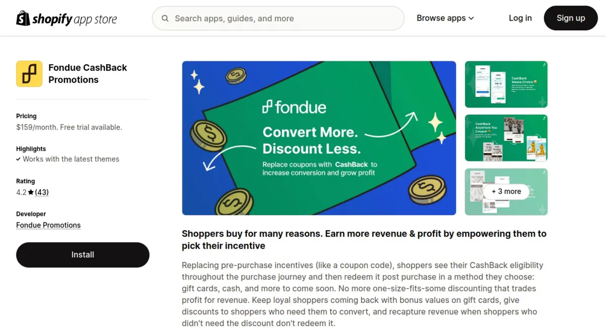 Fondue CashBack Promotions cover