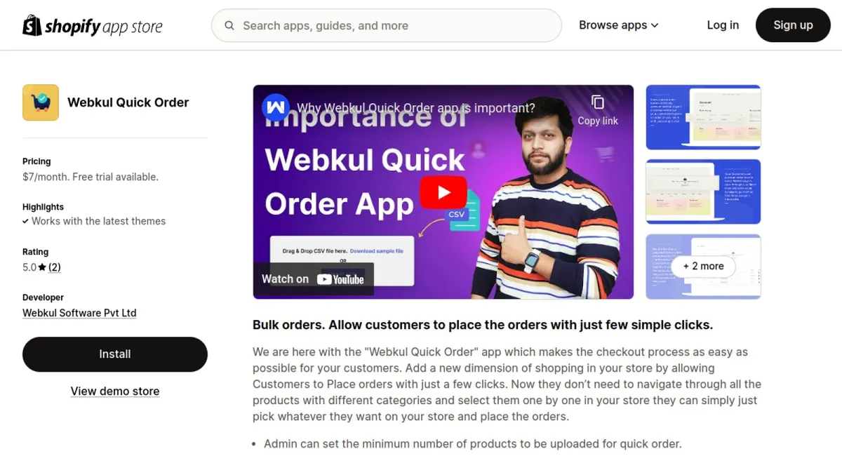 Webkul Quick Order cover