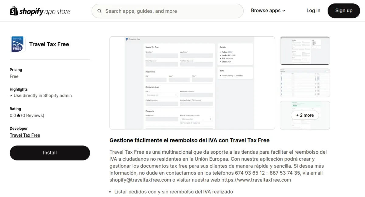 Travel Tax Free cover
