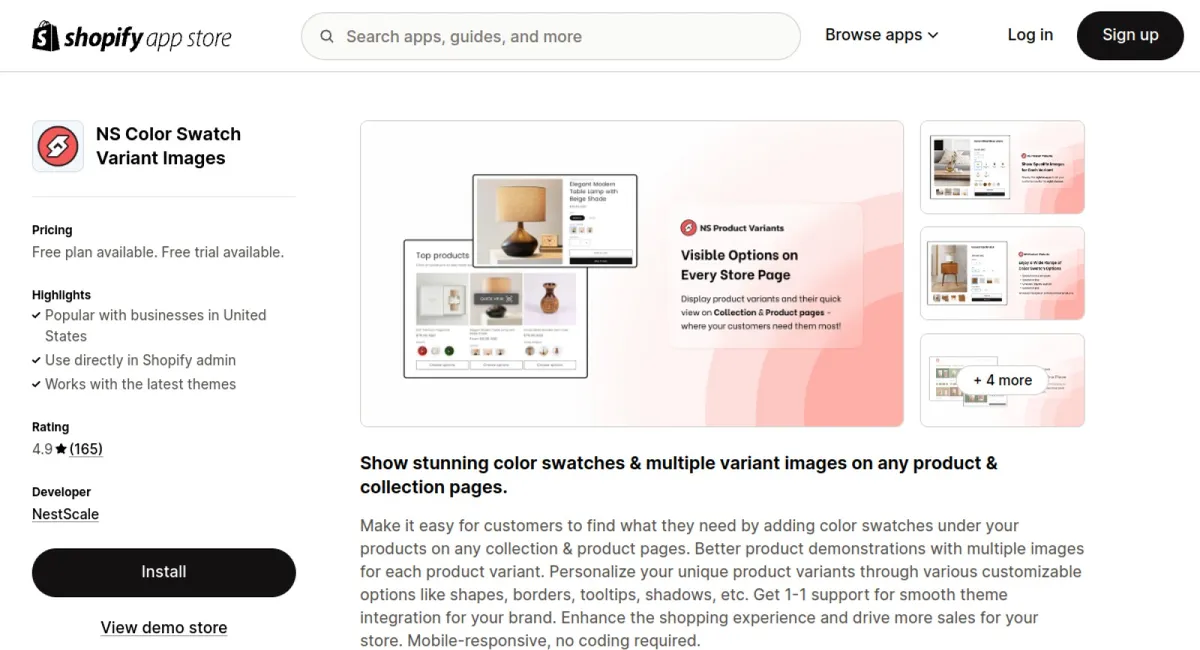 NS Color Swatch Variant Images cover