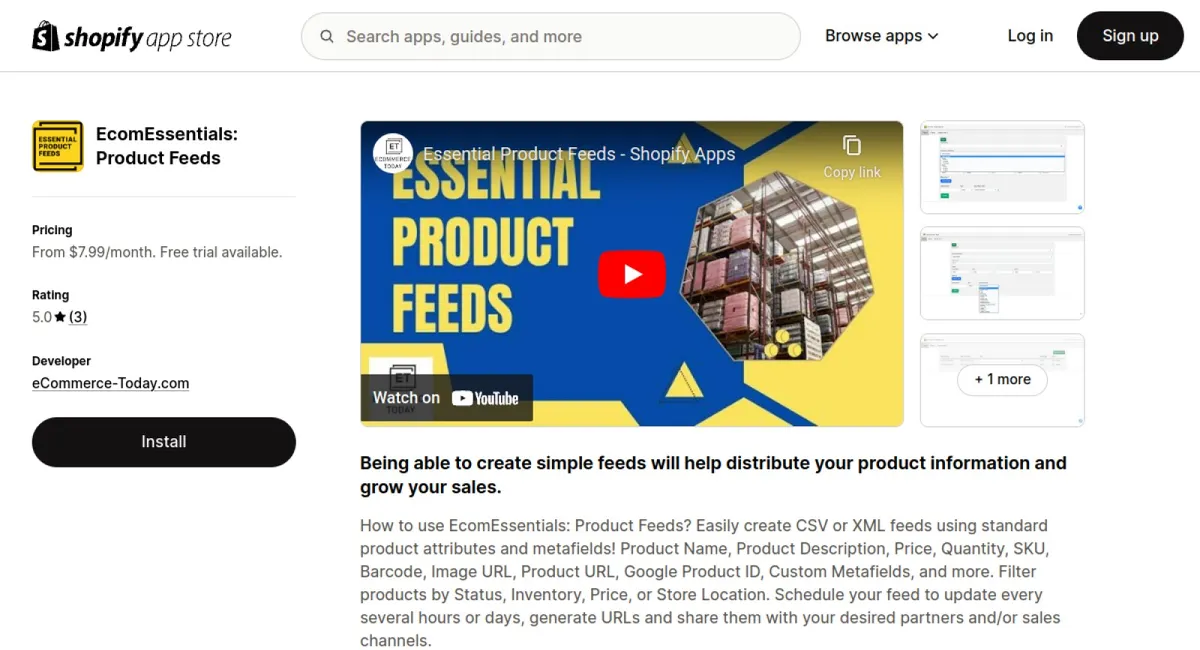 EcomEssentials: Product Feeds cover