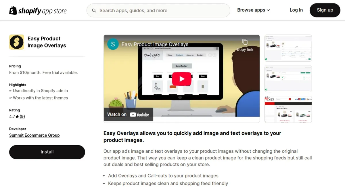 Easy Product Image Overlays cover