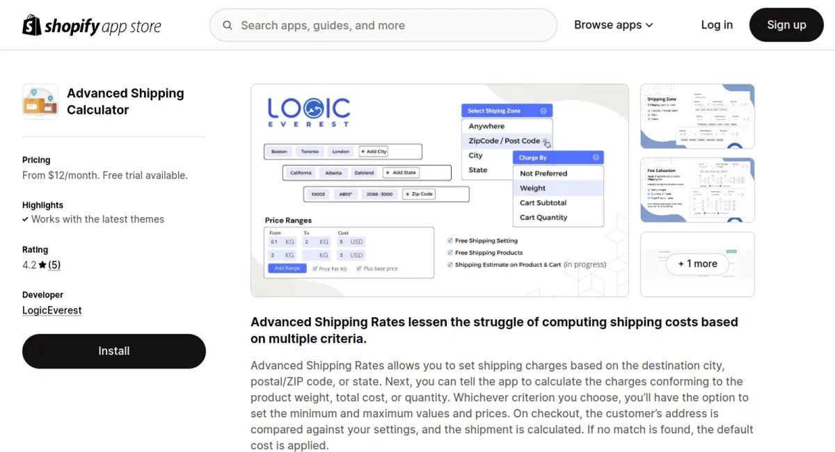 Advanced Shipping Calculator cover