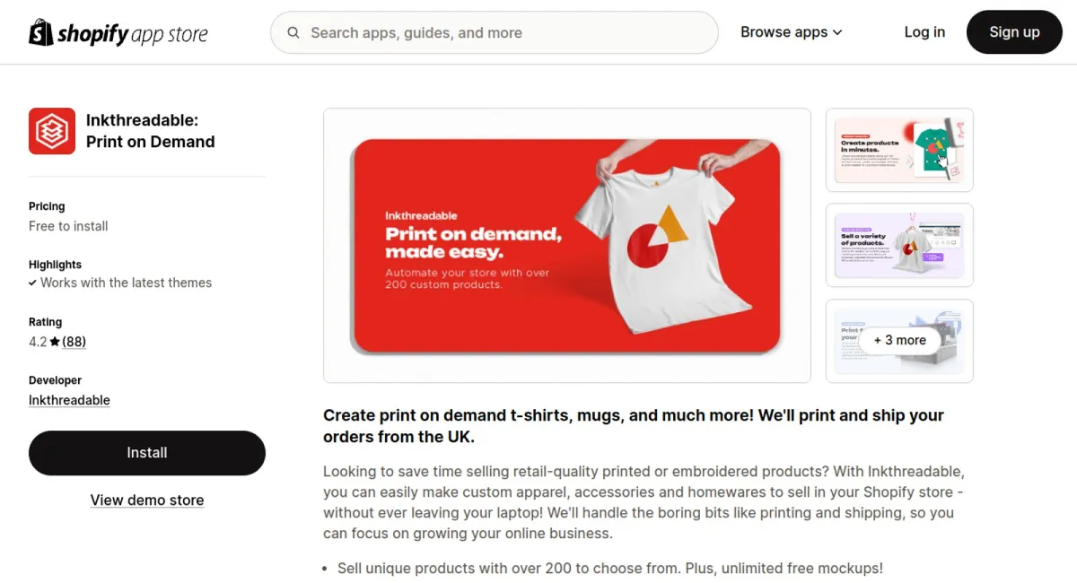 Inkthreadable: Print on Demand cover