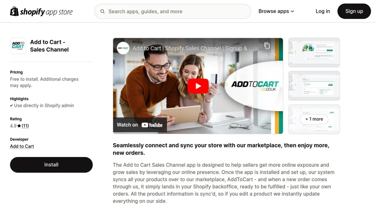 Add to Cart ‑ Sales Channel cover