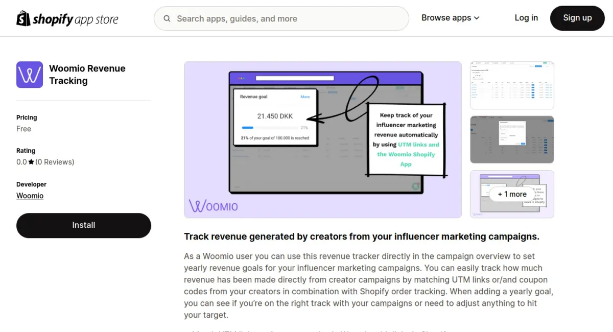 Woomio Revenue Tracking cover