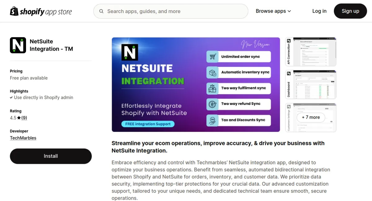 NetSuite Integration ‑ TM cover