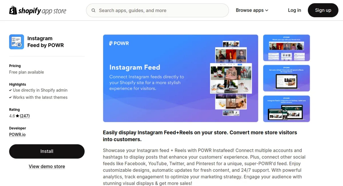 POWR Instagram Feed Instafeed cover