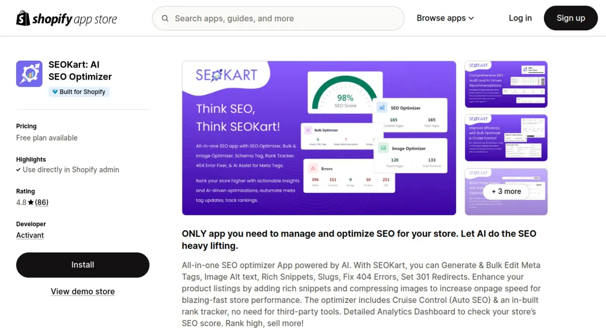 SEOKart: AI SEO Optimizer cover