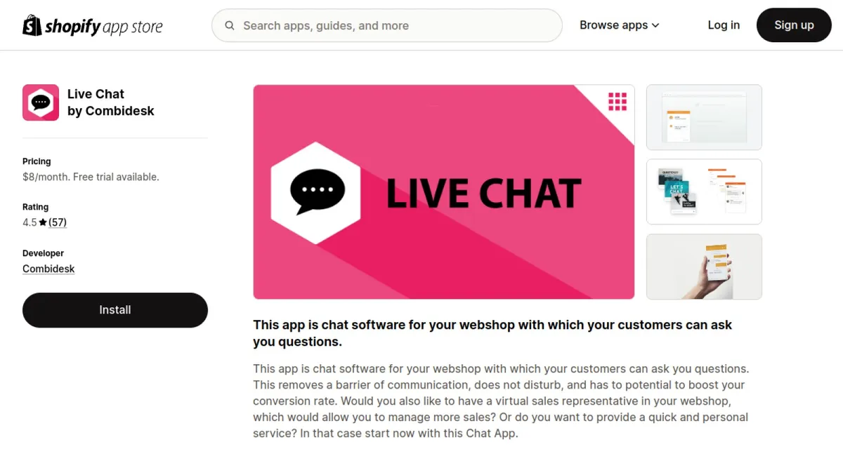 Live Chat by Combidesk cover