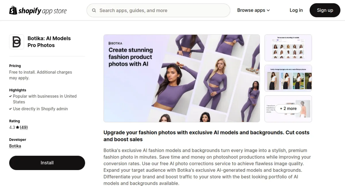 Botika: AI Models Pro Photos cover