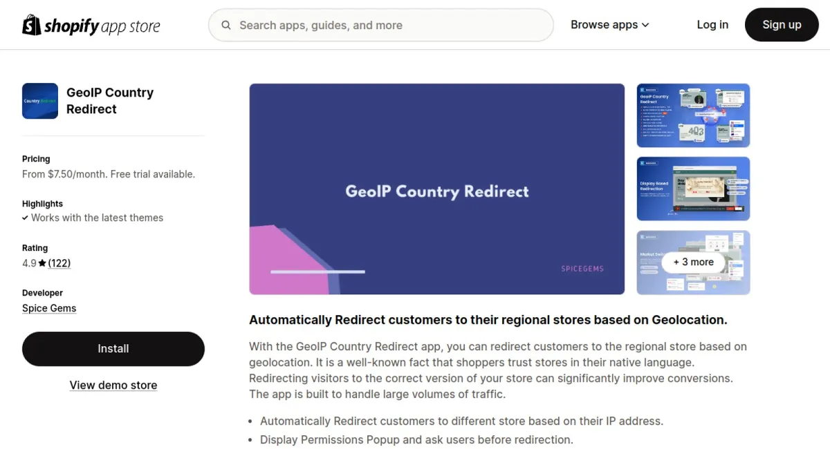 GeoIP Country Redirect cover