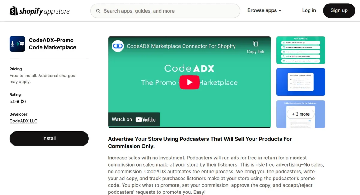 CodeADX–Promo Code Marketplace cover