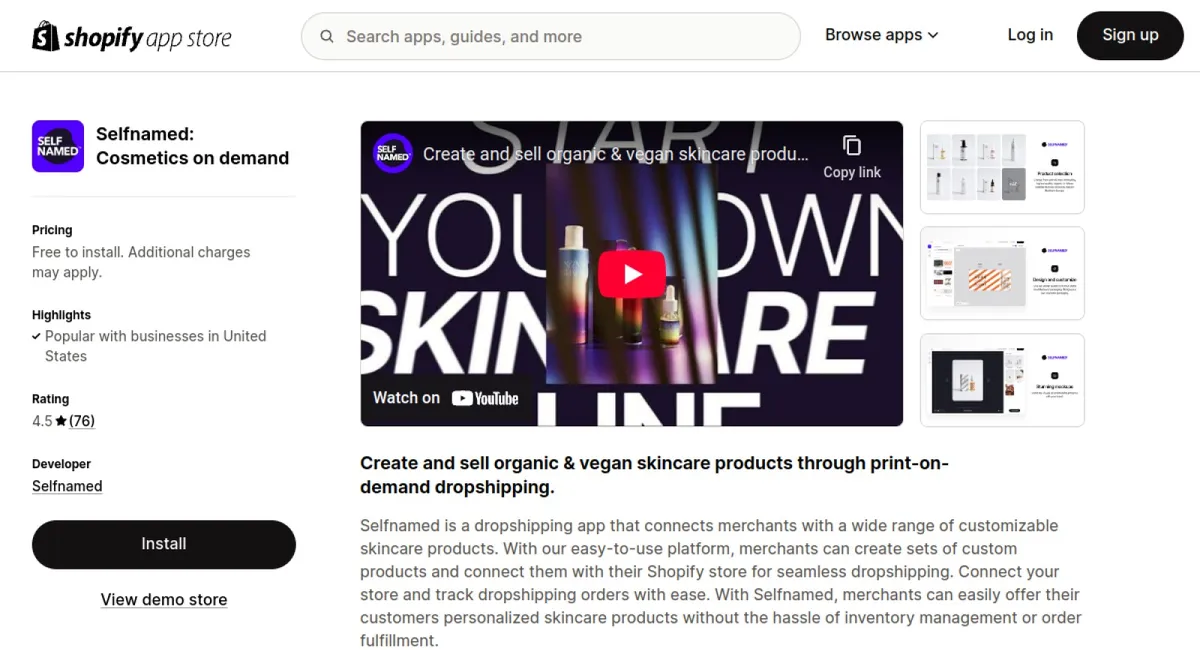 Selfnamed: Cosmetics on demand cover