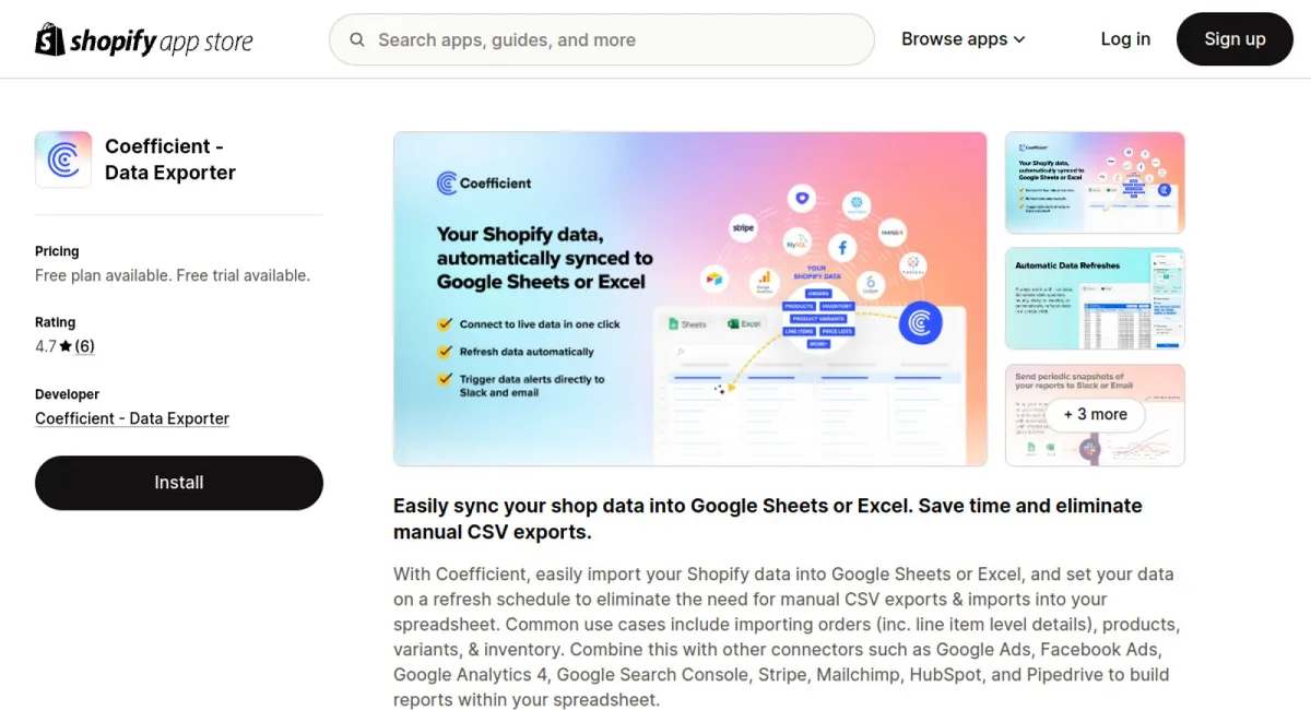 Coefficient ‑ Data Exporter cover