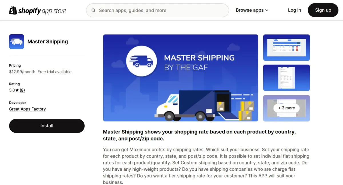 Master Shipping cover