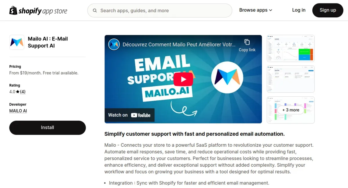 Mailo AI : E‑Mail Support AI cover