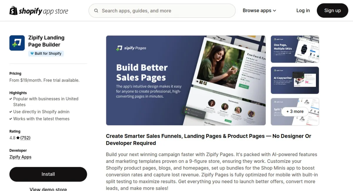 Zipify Landing Page Builder cover