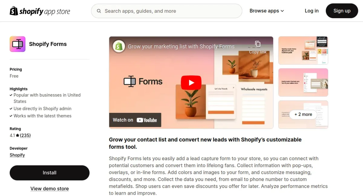 Shopify Forms cover