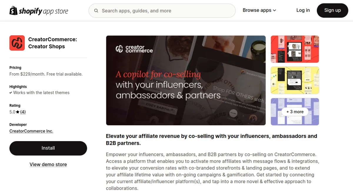 CreatorCommerce: Co‑branding cover
