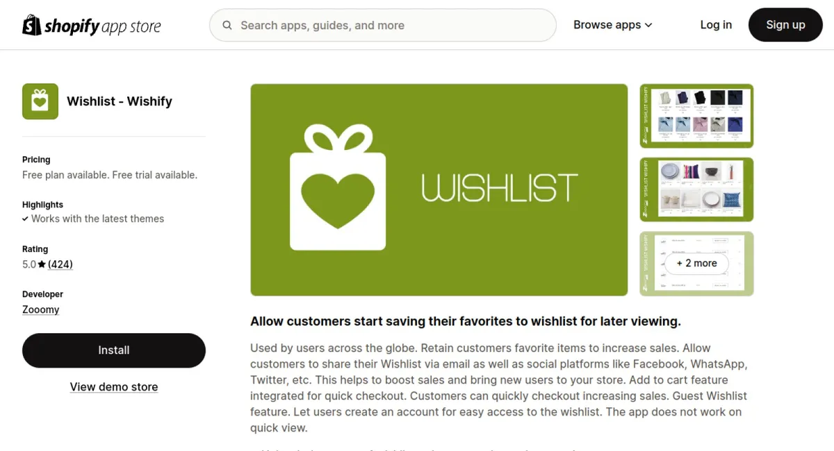 Wishlist ‑ Wishify cover