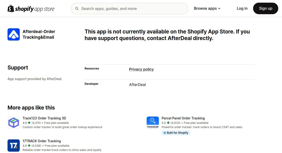 Afterdeal-Order Tracking&amp;Email cover