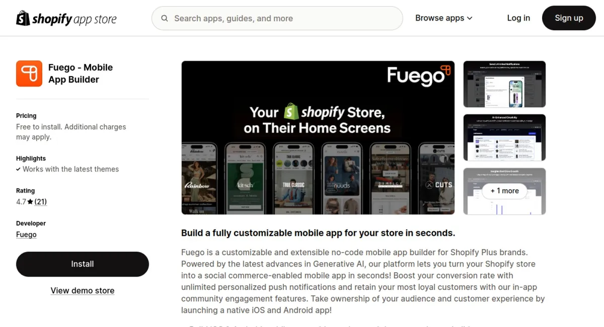 Fuego ‑ Mobile App Builder cover