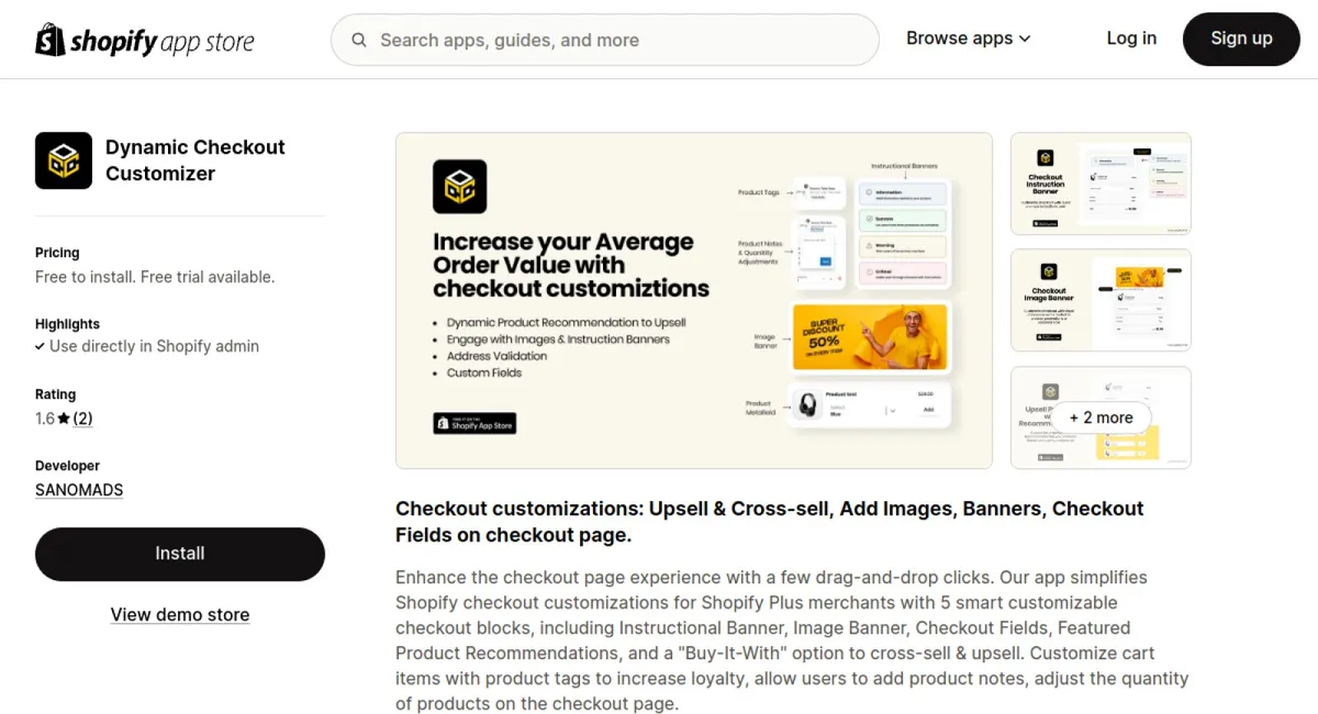 Dynamic Checkout Customizer cover