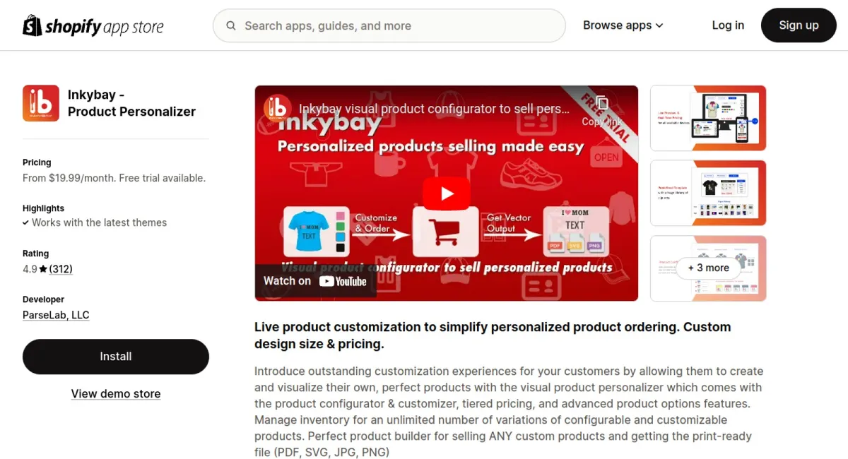 Inkybay ‑ Product Personalizer cover