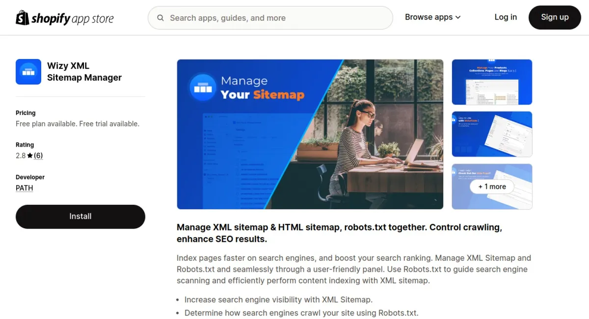 Wizy XML Sitemap Manager cover