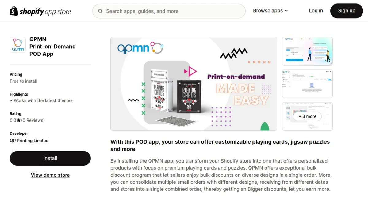 QPMN Print‑on‑Demand POD App cover