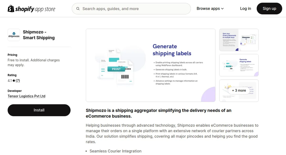 Shipmozo ‑ Smart Shipping cover