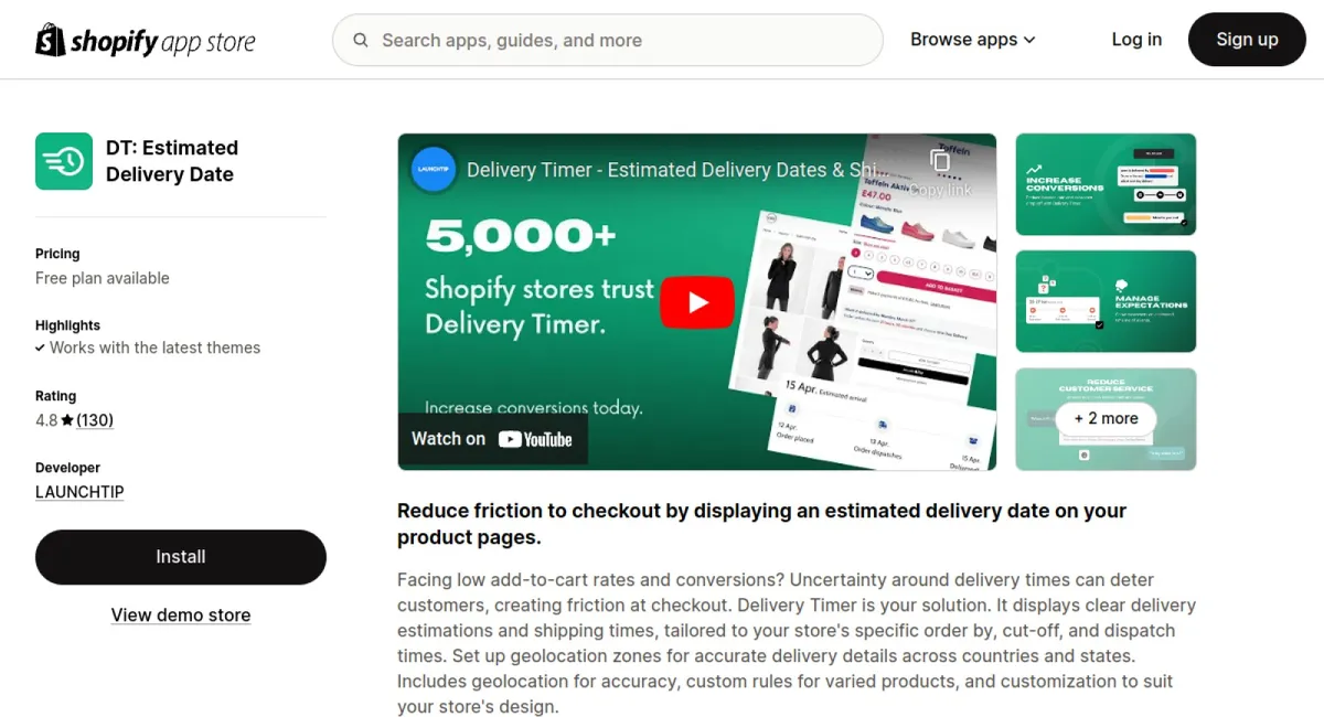 DT: Delivery Timer cover